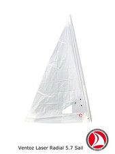 Ventoz Laser Radial Vela 5.7 (ILCA 6)- Completo - Bianco