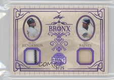 2025 Leaf A Bronx Legacy Purple Spectrum Holofoil /25 Rickey Henderson HOF 15r3