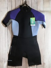 Seadoo Ladies 3 Mm Exotic Shorty Wetsuit Deep Purple Medium NEW In Plastic