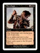Necrologia LP Light Play Seventh Edition MTG [10266]