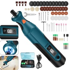 Cordless Rotary Tool Kits 7.4V Rechargeable 12 Speeds for DIY Grinding Polishing