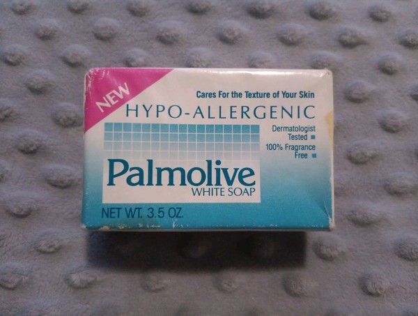 Barra de jabón blanca palmoliva hipoalergénica vintage nueva de colección 3,5 oz, barra de mercado de prueba rara