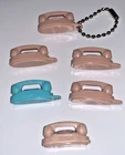 Vintage Mini Bell Princess Phone Keychain Lot Of 6 ** Fashion Doll – Barbie Size