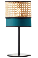 Brilliant Lampe Standlampe Blau Schwarz Tischlampe Tischleuchte Leuchte 99087/73