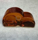 VTG V Nason Volkswagen Beetle Bug VW Murano Italy Glass Automobile Orange