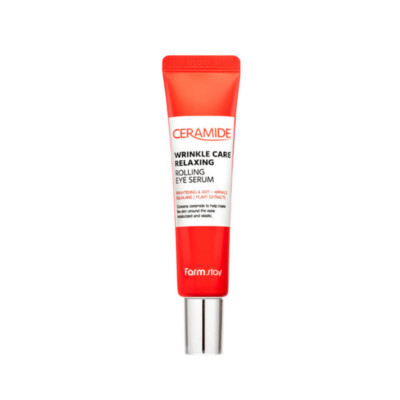 [FARM STAY] Ceramide Wrinkle Care Relaxing Rolling Eye Serum - 25ml / Free Gift