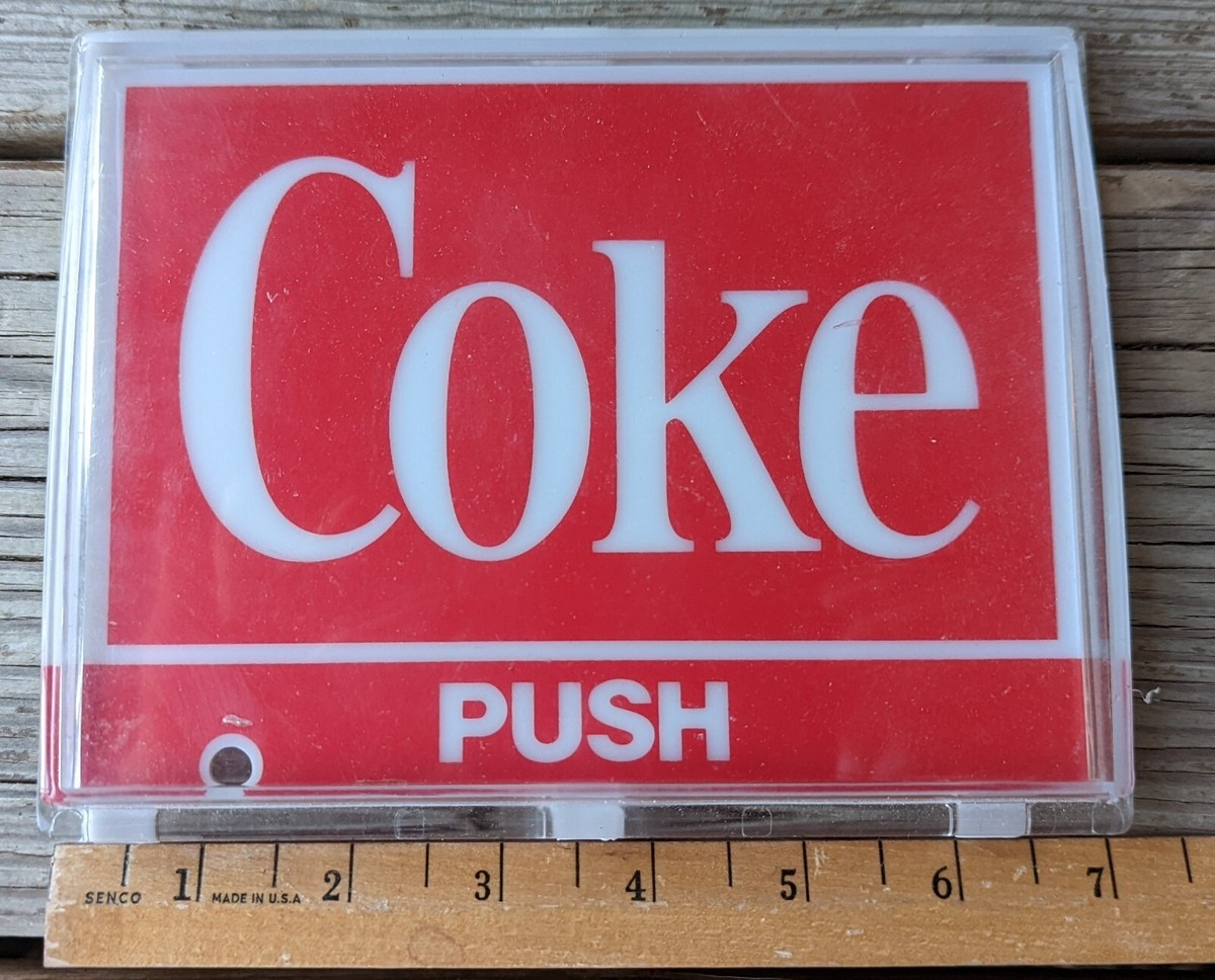 Coca Cola Vending Machine Buttons 4 X 1 $ Dollar Coca Cola® Bottle