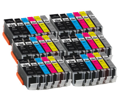 36 Pack BKCMY Ink set with chip for Canon PGI-250 CLI-251 MG7500 Pixma iP8720