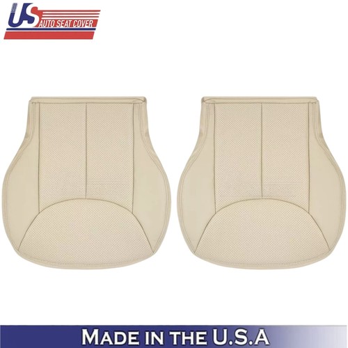 2003-2007 for Mercedes Benz R230 SL500 Front Seat Covers Genuine Leather Beige - Picture 3 of 12