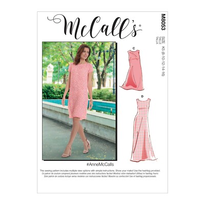 McCalls Schnittmuster M8053 - schlichtes Sommerkleid