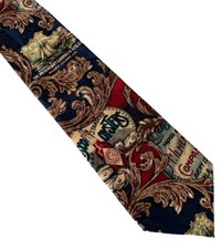 Tabasco Silk Theme Pattern Neck Tie Necktie 57" Length 3.75" Width USA Made
