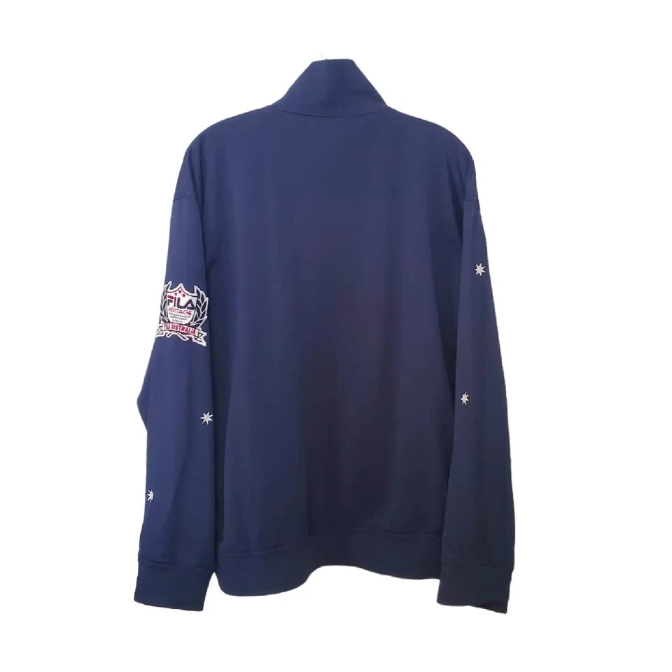 Chaqueta Fila Heritage Australia Track Cremallera Completa Hombre Talla M Azul Foto 2 de 4