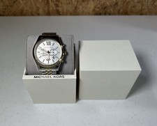 Michael Kors Lexington MK8494 Wrist Watch for Men, Silver Gold, Hardly Worn