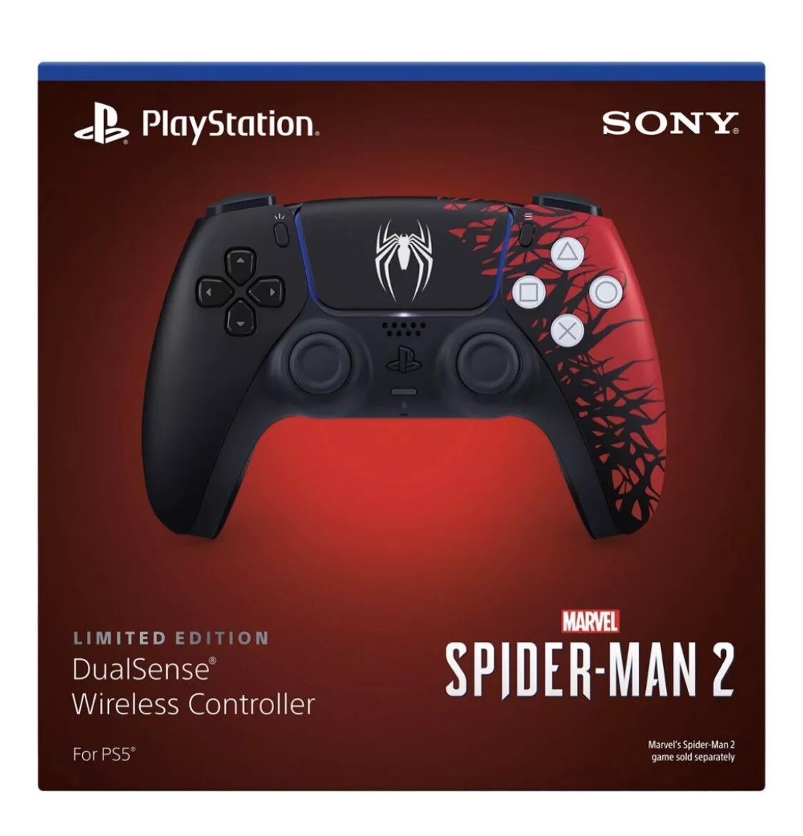 Sony PlayStation 5 / PS5 Dualsense Controller Marvel's SpiderMan 2 - (Brand  NEW)