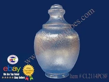 *FREE SHIPPING POST LAMP LIGHT FIXTURE LENS GLOBE CLEAR ACORN 8" NECK STREET