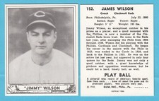 1940 Playball Reprint # 152 Jimmy Wilson-- Cincinnati Reds  Box 129