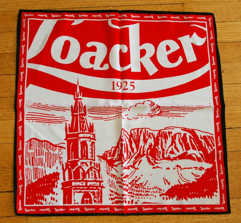 Loaker M Hartmann scarf waifer cookie memobilia merchandise wafers NWT new 1925