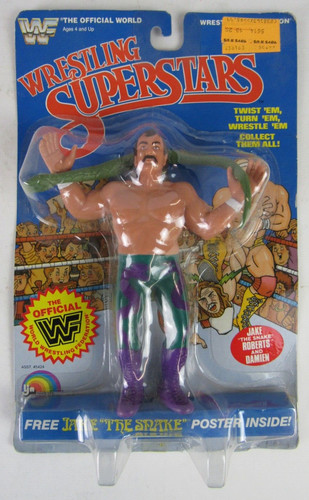Vintage 1987 LJN WWF Jake the Snake Roberts Sealed...
