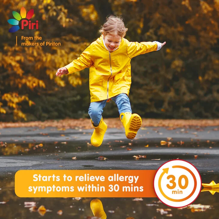 Piriton Allergy Relief Tablets Allergies of Skin, Food, Pet, Insects