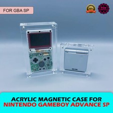 GBA SP Fold Unfold Acrylic Magnetic Display Protecting Showcase For Nintendo