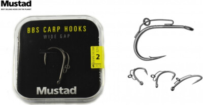 Mustad Wide Gape BBS (Blow Back System) Ultra Point Carp Fishing Hooks