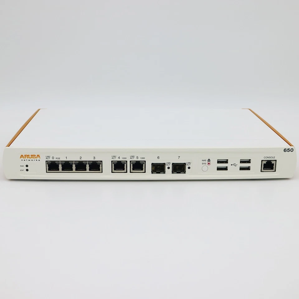 HPE Aruba 650 Wireless Controller PoE+, Unrestricted, License: 16(AP/PEFNG/RFP) - Image 2 of 4