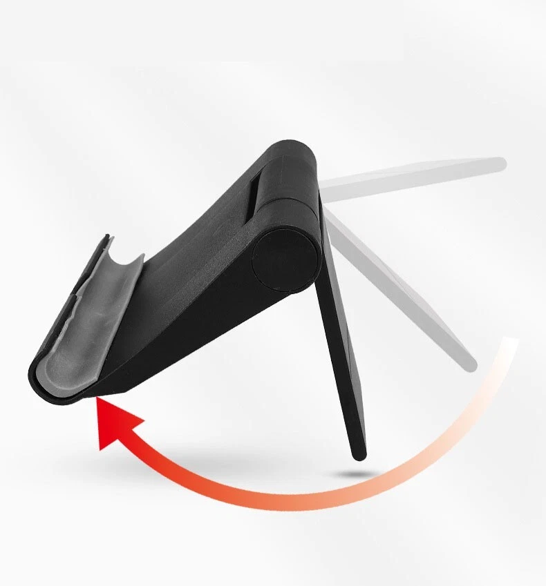 SUPPORTO PORTA CELLULARE TABLET IPAD SMARTPHONE UNIVERSALE REGOLABILE DA TAVOLO - Immagine 4 di 4