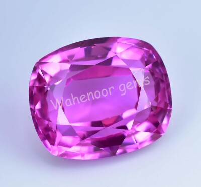 Natural Mogok Pink Ruby 26.80 Ct Cushion Certified Flawless Loose Gemstone