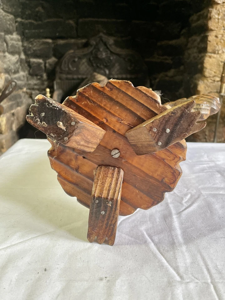 Rustic Hand-Carved Wooden Candlestick – Chunky Primitive Pillar Style - Image 4 of 4