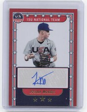 2024 Panini Stars & Stripes #NTS-JM Josiah Morris Red Auto #/99