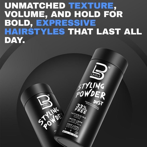 L3VEL3 Styling Powder Dust /Texturizing/Matte Look/Hold - Styling Powder 30g - Picture 5 of 10