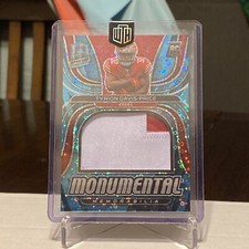 Tyrion Davis-Price 2022 Panini Spectra Rookie Jumbo Patch NEON BLUE 09/60 SP RC