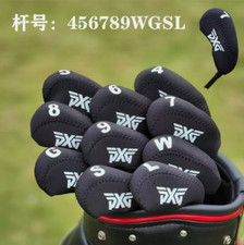 Classic PXG 10PCS Golf Club Iron Head Cover Black  White Style/.1 456789WGSL