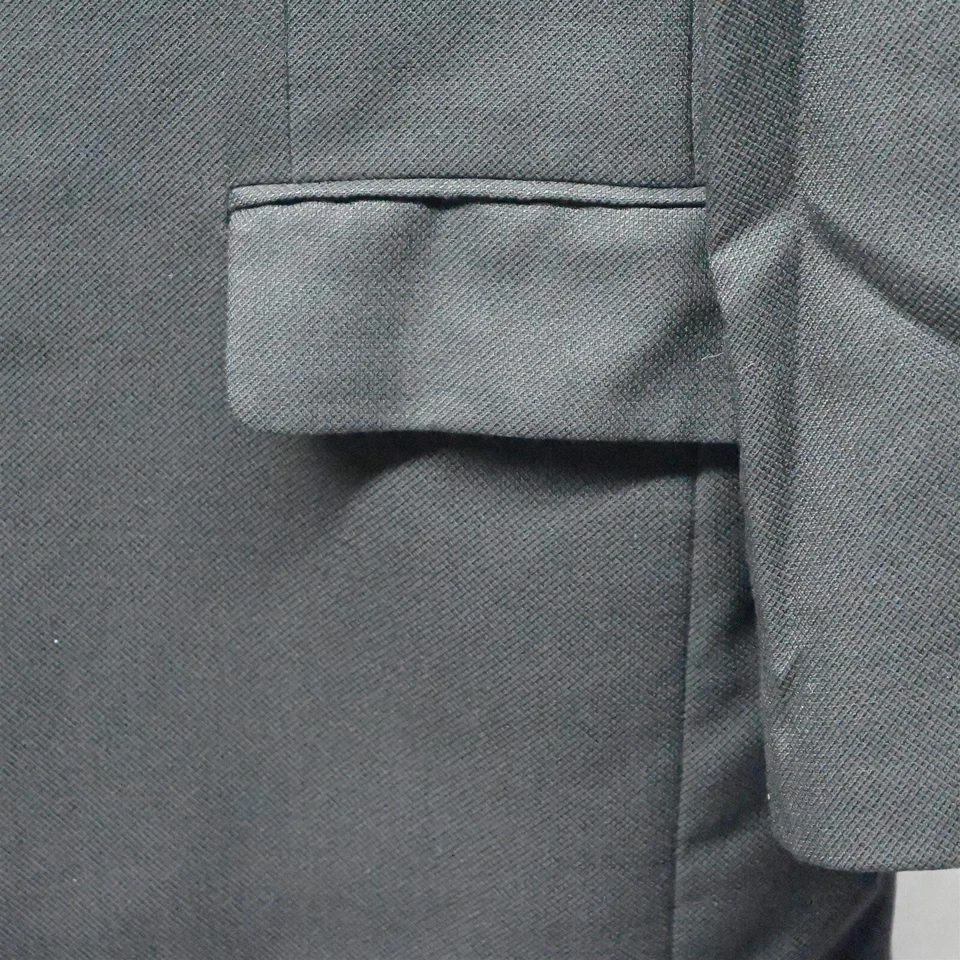 Chaqueta Blazer Abrigo Deportivo Jack Victor A Medida 48 Largo Negro 2 Botones Foto 3 de 4