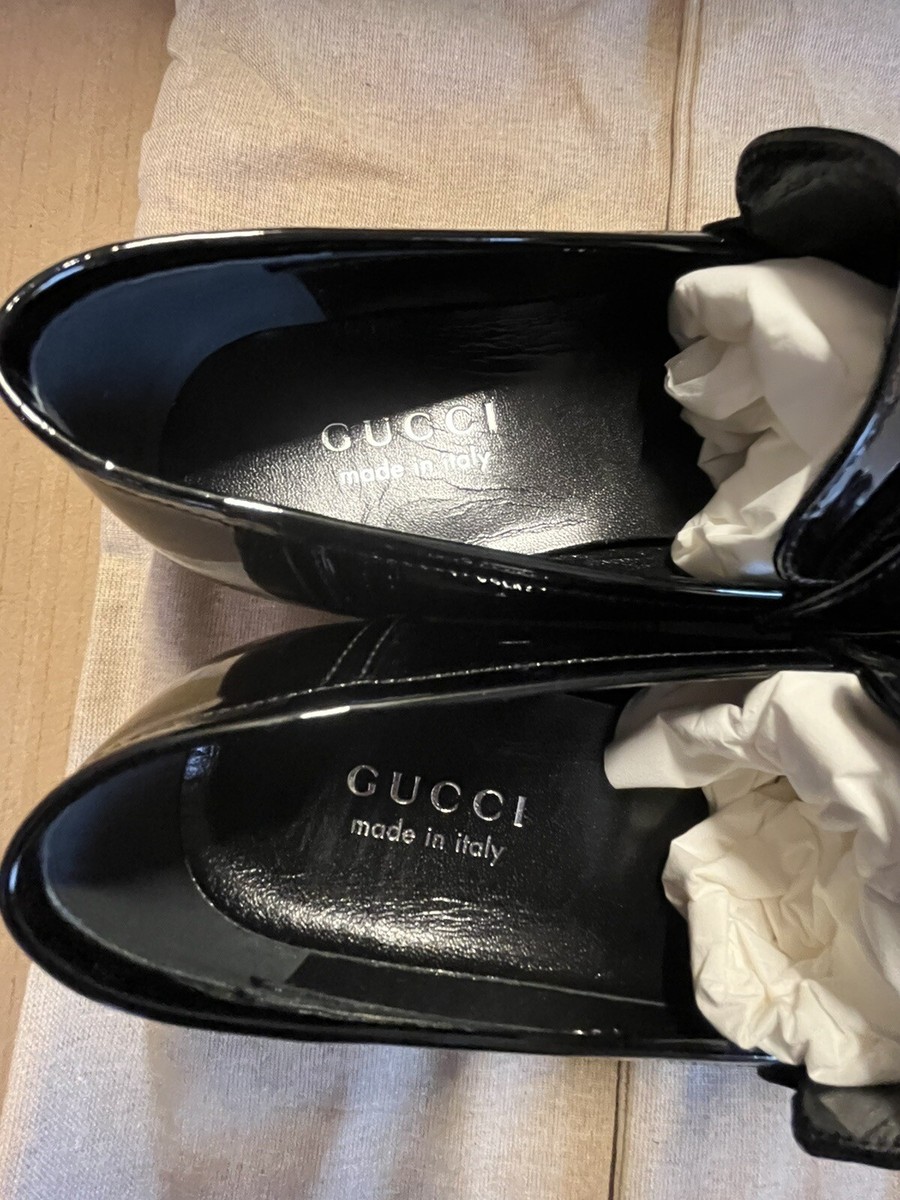Authentic Gucci Men’s Interlocking G Patent Leather loafer size 7 New Gucci Men main image 3