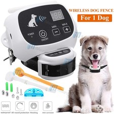 Wireless In-Ground Dog Fence Transmitter Shock Collar Pet Containment System