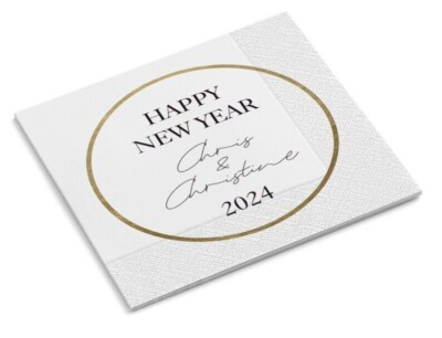 Personalisierte Servietten Mit Foto & Name – Für Abschluss, Abitur, Masterfeier, 330x330 Mm, Wählbare Menge
