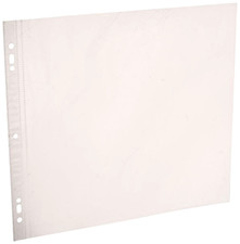 12" x 12" Page Protectors Scrapbook Refill Post Bound 3-ring 10/pk for 20 pages
