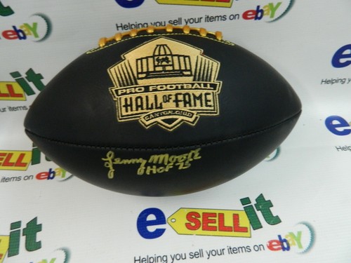 Colts Lenny Moore HOF- Autograph Full Size Wilson football with COA - Picture 2 of 6