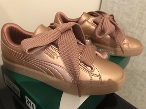 pink puma basket trainers