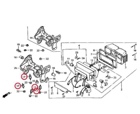Juego de 2 gomas de montaje de enfriador de aceite genuino Honda CB750F CB900F CB1100F nuevas Foto 3 de 3