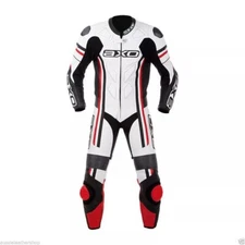 NEW MEN'S RACING 1 PIECE MOTORCYCLE MOTO GP BIKER LEATHER SUIT