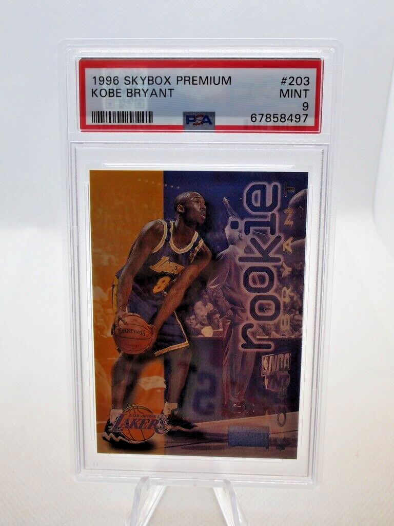 KOBE BRYANT 1996-97 Skybox Premium Rookie RC #203 PSA 9 MINT | eBay