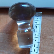 SCHWERER GLAS STÖPSEL FÜR  KARAFFE - 60er JAHRE