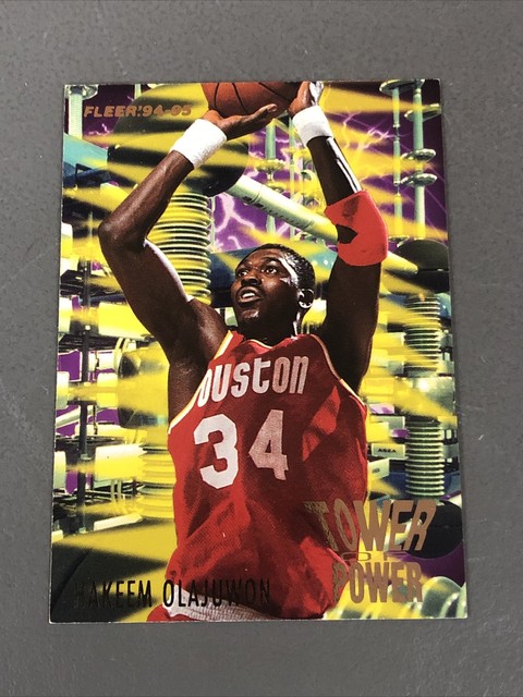 1994-95 Fleer Hakeem Olajuwon Tower Of Power #7