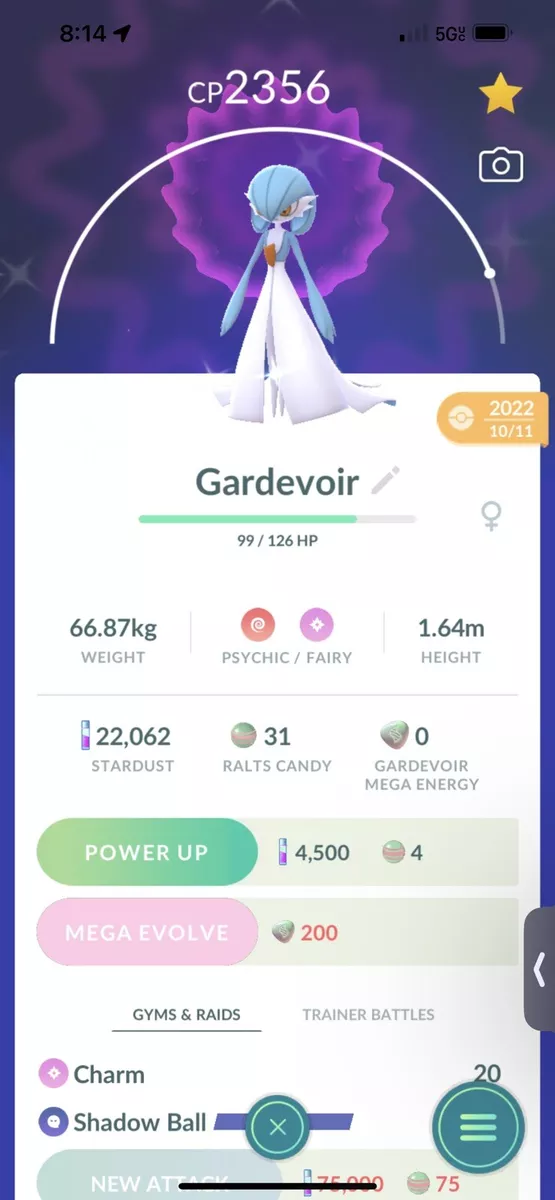 Shiny Gardevoir - Pokemon Go