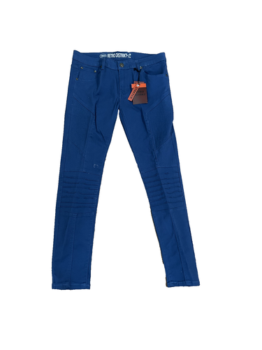 Retro Distrikt Stretch Denim blaue Herrenjeans Größe 34/32 Knopfreißverschluss - Bild 5 von 5
