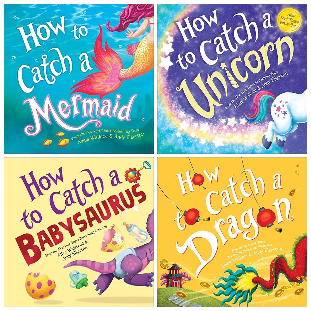 How to Catch Collection 4 Books Set By Adam Wallace, Alice Walstead How to Catch