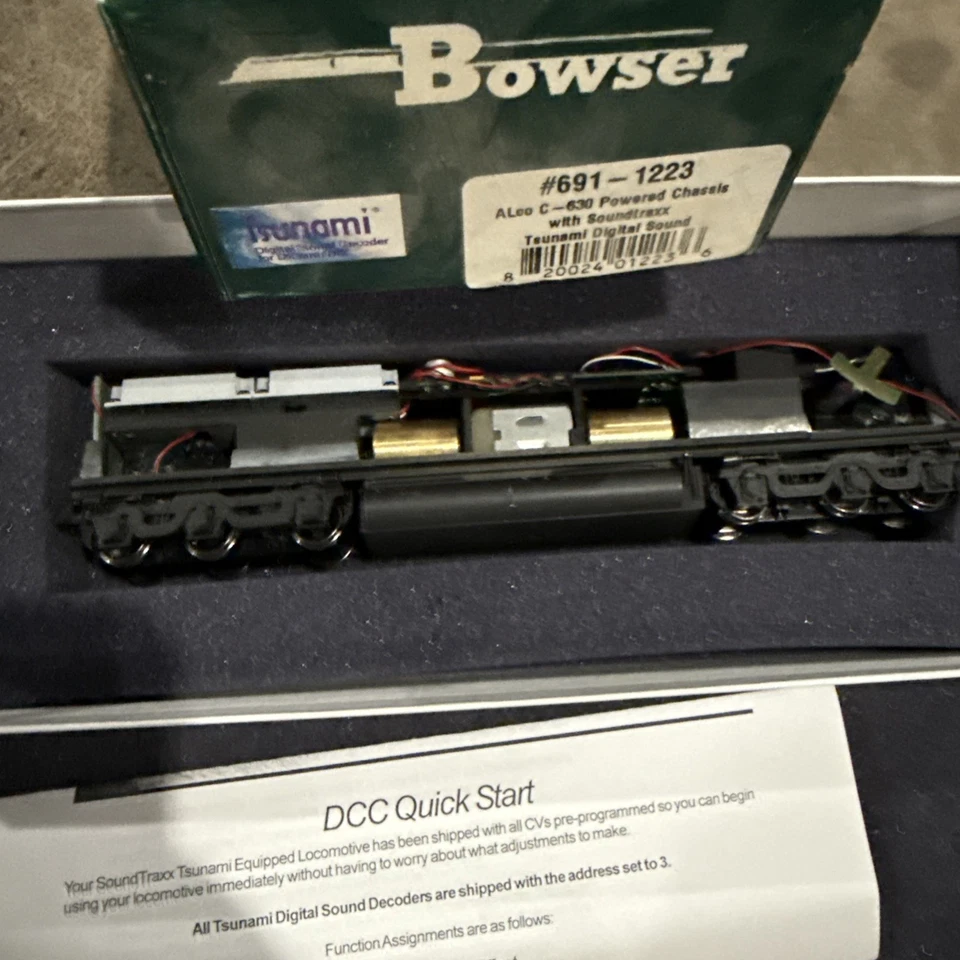 Bowser 691-1223 Alco C-630 Powered Chassis W Soundtraxx Tsunami D Sound NEW - Image 4 of 4