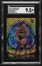 2020 Panini Select Phenomenon Gold Prizm 1/10 James Wiseman #3 SGC 9.5 Mint+ 1j6